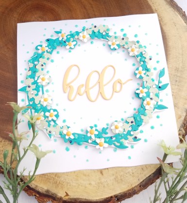 spellbinders wreath card 2