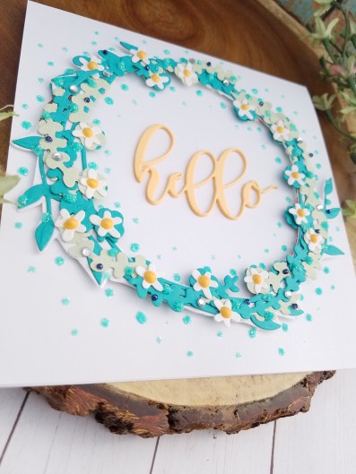 spellbinders wreath card 4