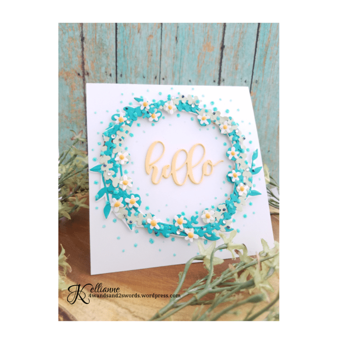 spellbinders wreath card